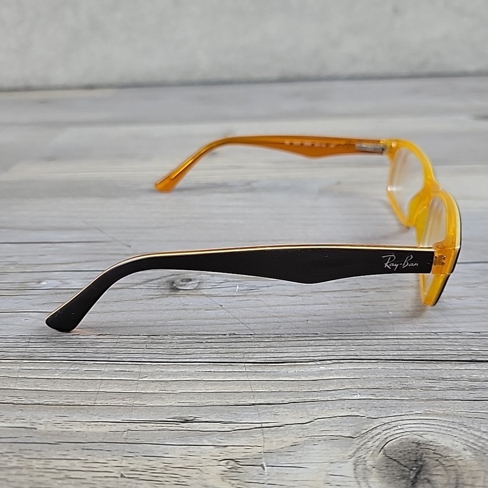 Ray-Ban Jr RB‎ 1530 3588 Brown Orange Rectangle Eyeglasses Frames 48-16 130 - Picture 3 of 11